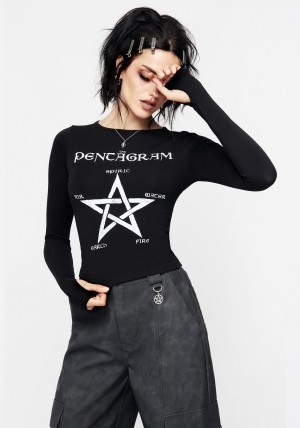 Disturbia Aether Long Sleeve T-Shirt | UO1386942