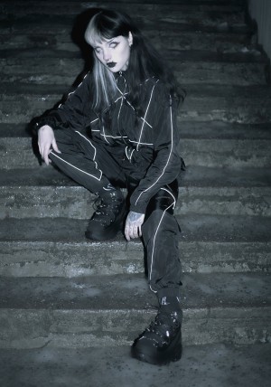 Disturbia Arcana Reflective Tracksuit Pants | XF5843906