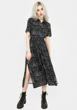 Disturbia Cailleach Midi Shirt Šaty | SD7283054