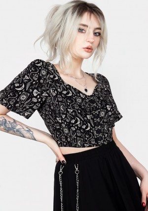 Disturbia Craft Hook And Eye Crop Top | KL4635127