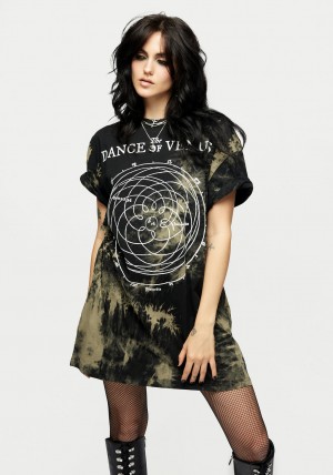 Disturbia Dance Of Venus Tie Dye T-shirt Šaty | SI3948216