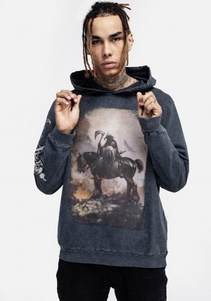 Disturbia Frazetta Death Dealer 1 Hoody | ZU0164325