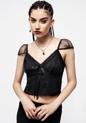 Disturbia Hailey Stretch Krajkové Cami Top | PI7160524