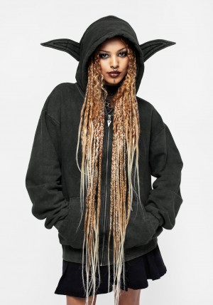 Disturbia Hermit Ear Hoody | MT1795082