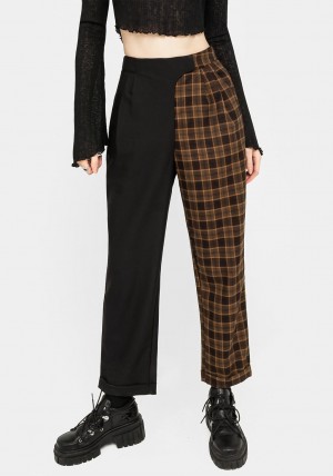 Disturbia Hickory Check Tailored Trousers | NB9753026