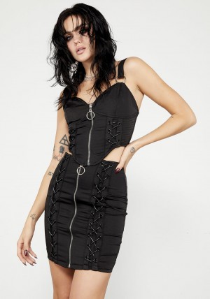 Disturbia Immortelle Krajkové Up Corset Skirt | TV0247351