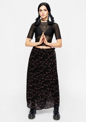 Disturbia Judas Wrap Midaxi Skirt | EQ2619374