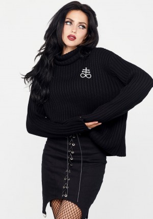 Disturbia Leviathan Funnel Neck Jumper | FT2367598