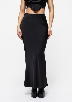 Disturbia Lorelei Satin Maxi Slip Skirt | WB9351762