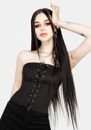 Disturbia Morticia Krajkové-up Corset | IR7804169