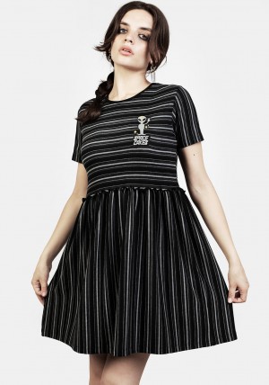 Disturbia Space Cakes Stripe Mini Šaty | BN6971834