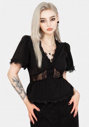 Disturbia Torment Angel Sleeve Top | DG4612905