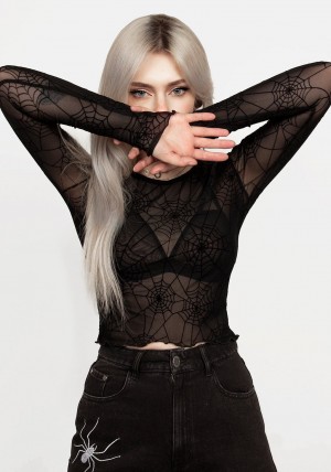 Disturbia Venom Mesh Crop | WH8901435