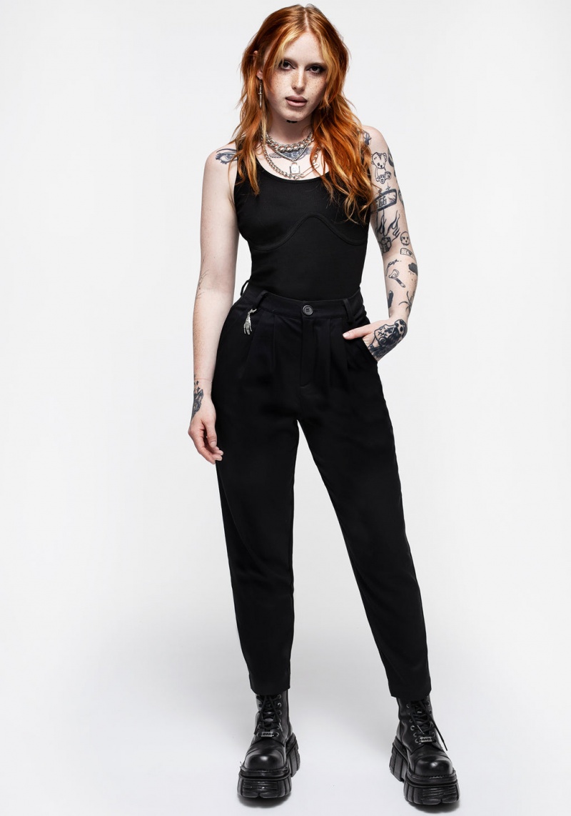 Disturbia Apocrypha Rib Vest With Mock Boning | CY2307651