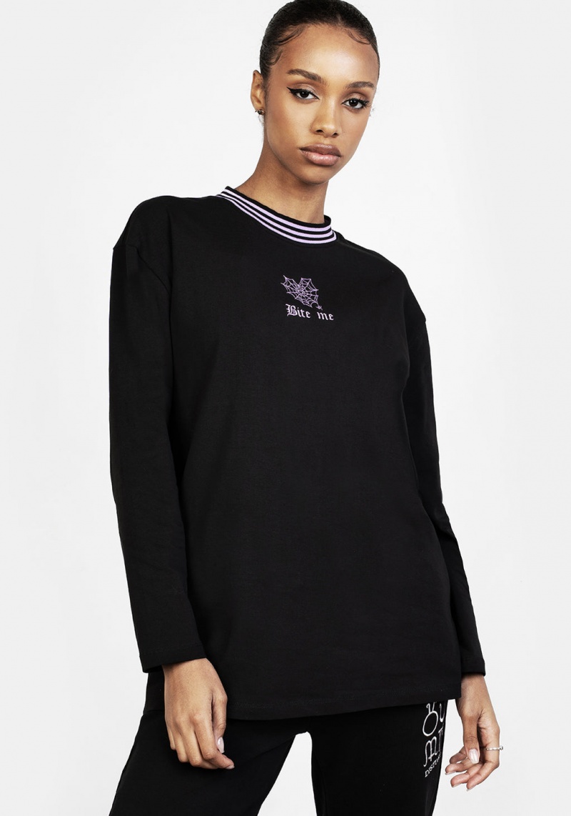 Disturbia Bite Me Oversized T-Shirt | AX8475963