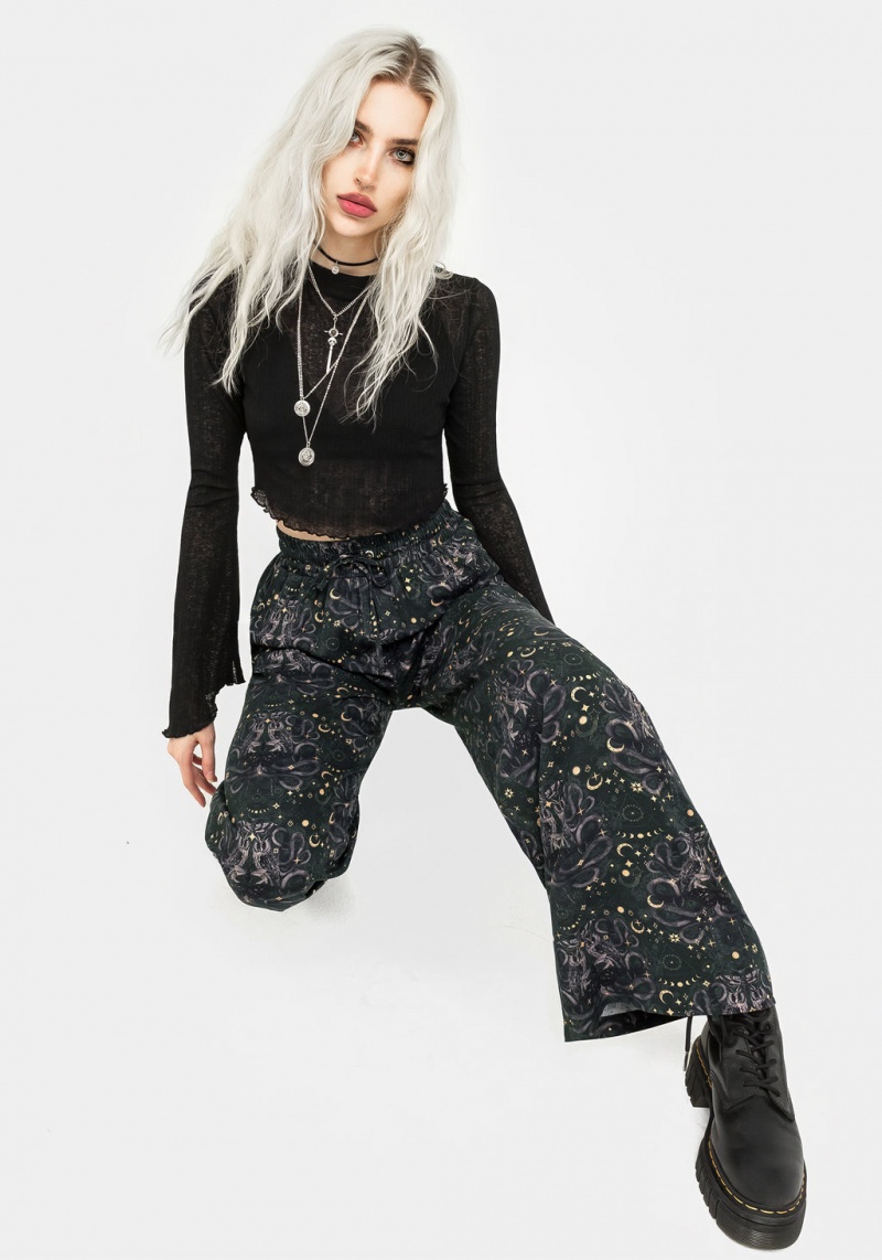 Disturbia Cailleach Široké Leg Trousers | EK3952687