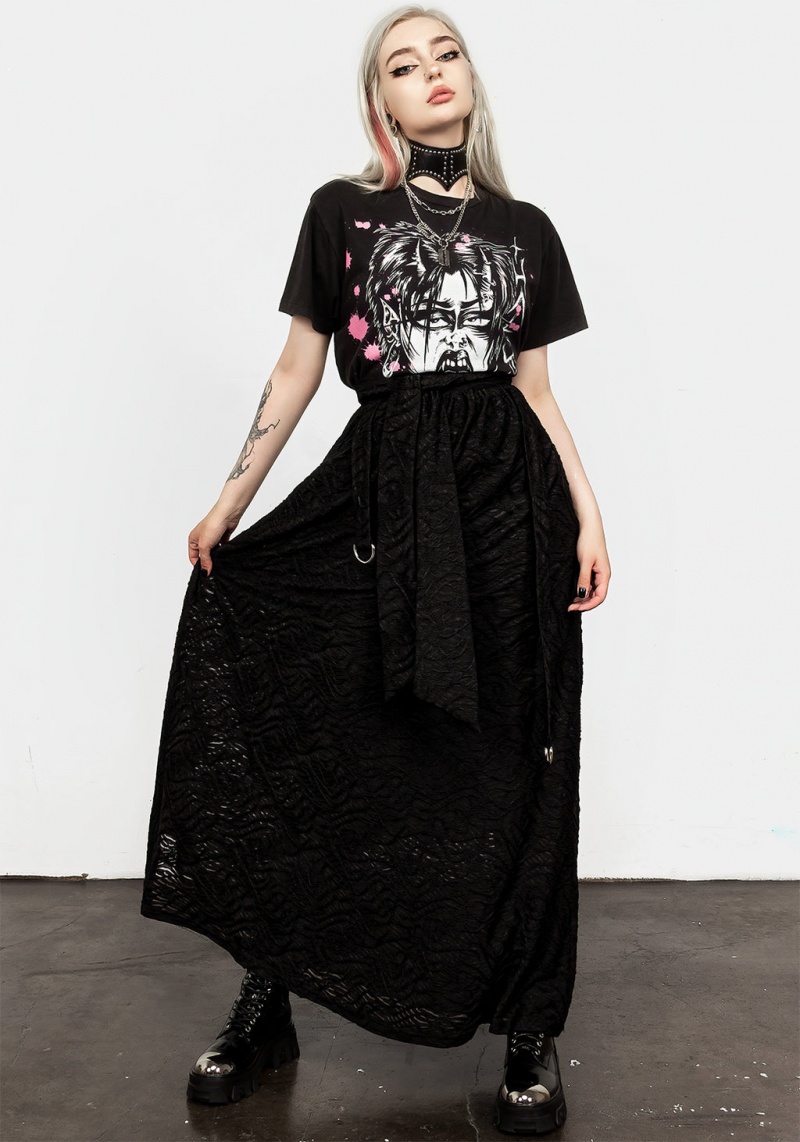 Disturbia Cinder Maxi Skirt | FJ4032619