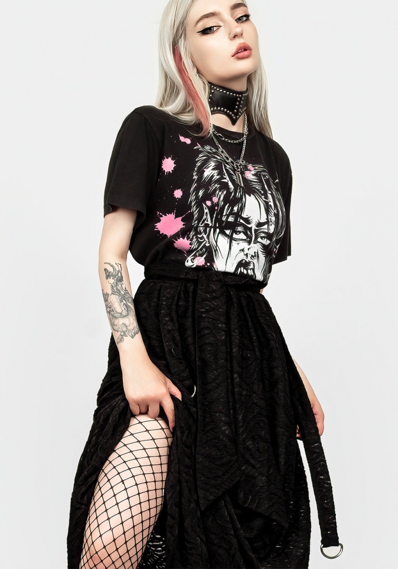 Disturbia Cinder Maxi Skirt | FJ4032619