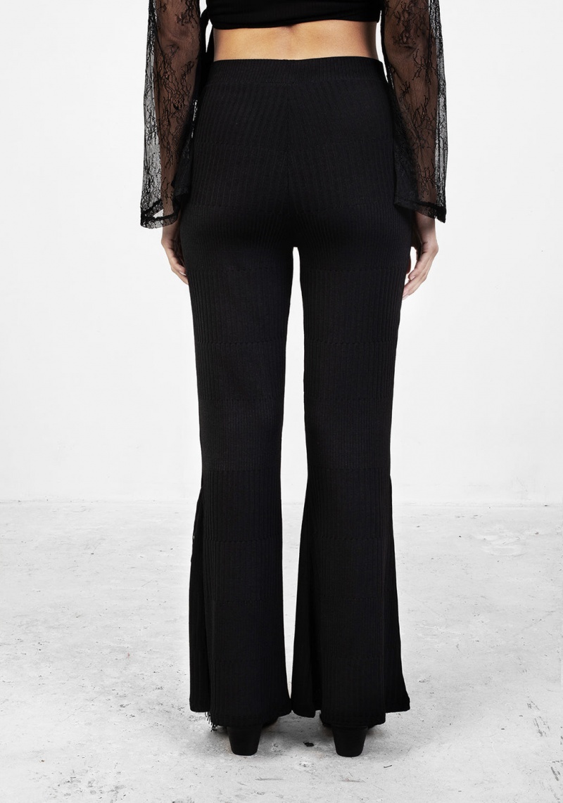 Disturbia Coyote Fringed Jersey Flares | VI5729483