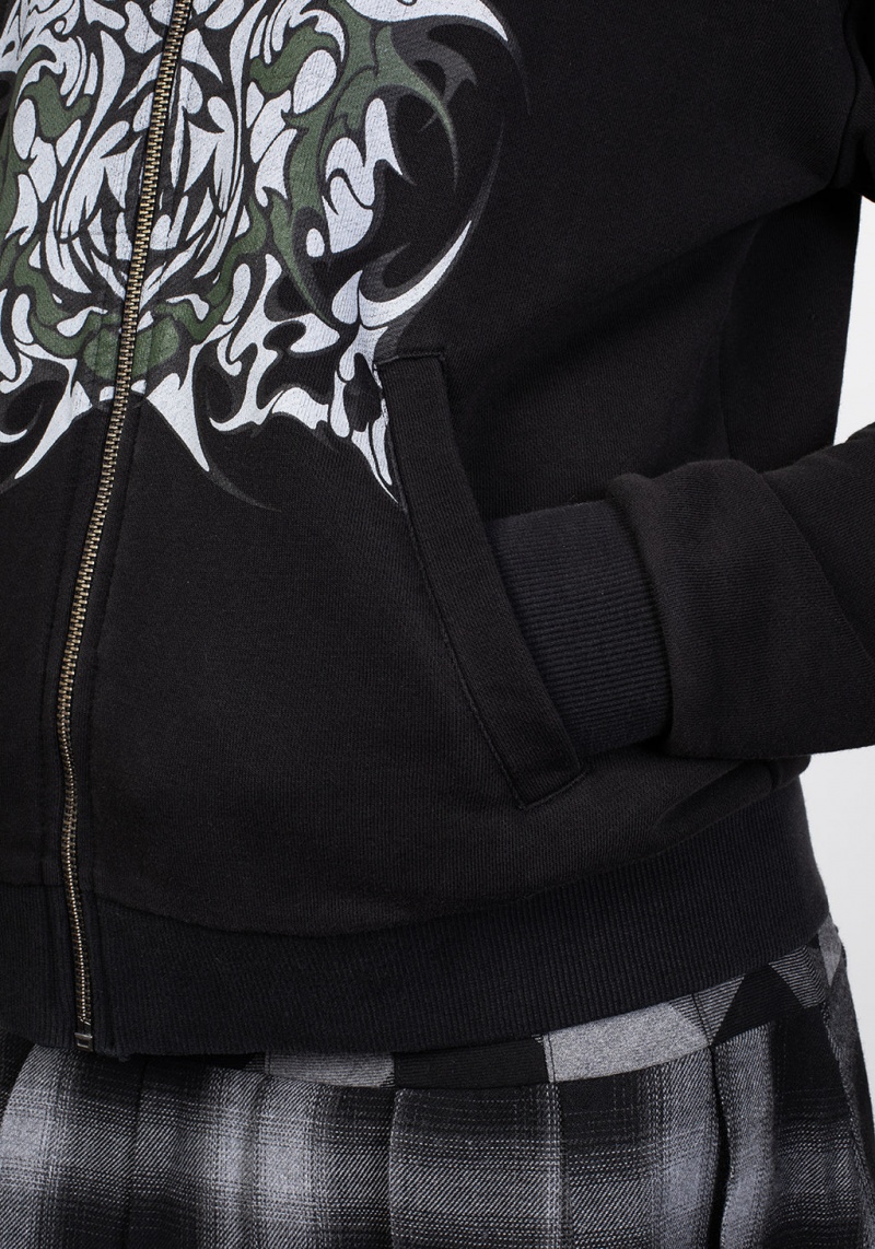 Disturbia Daemon Zip Up Hoody | HY9235861