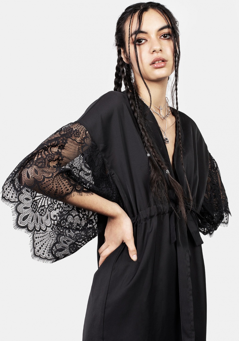 Disturbia Departed Krajkové Sleeve Kimono | MC9837065