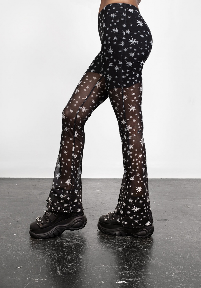 Disturbia Ensnare Pintuck Flares | IA5814093