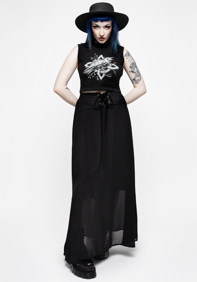 Disturbia Eris Krajkové Up Maxi Skirt | XW3851972