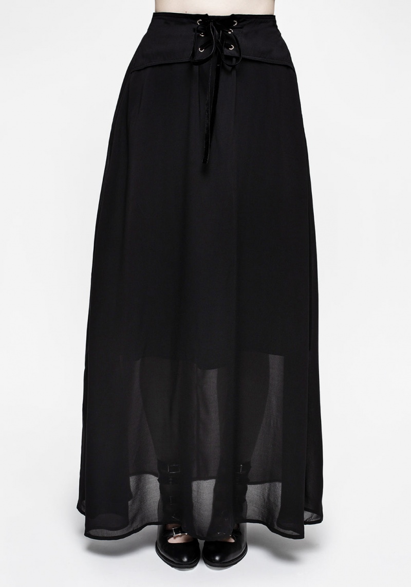 Disturbia Eris Krajkové Up Maxi Skirt | XW3851972