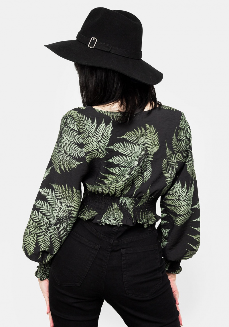 Disturbia Fern Flowy Sleeve Top | MB7314852