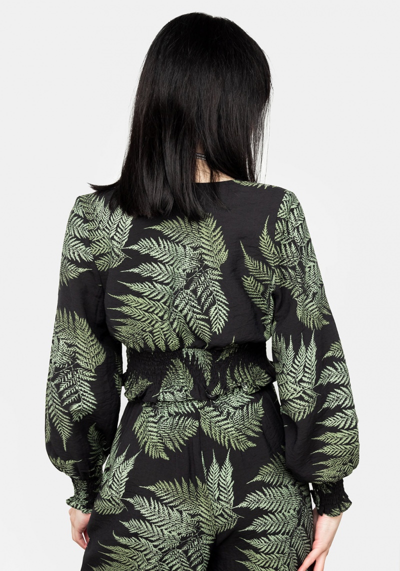 Disturbia Fern Flowy Sleeve Top | MB7314852