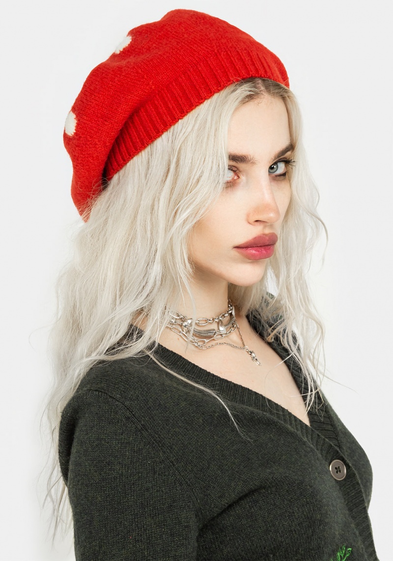 Disturbia Fly Agaric Mushroom Beret | GJ1672940