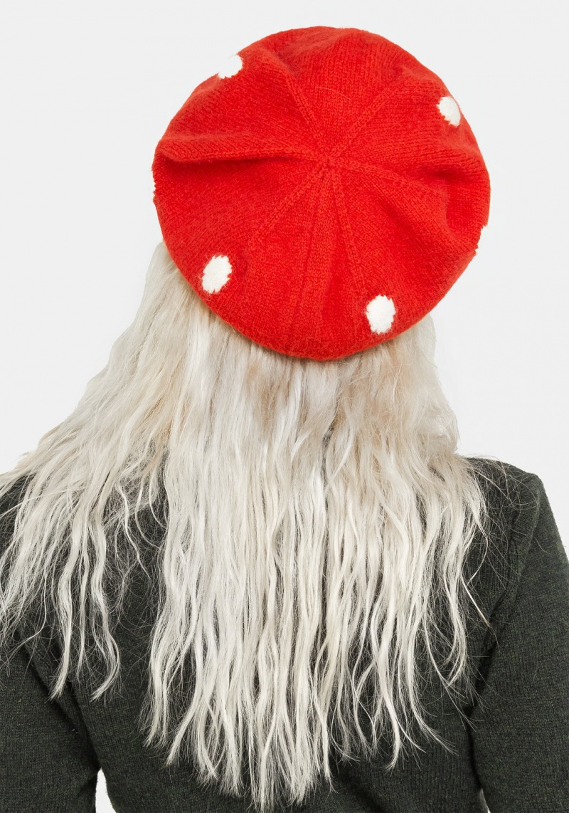 Disturbia Fly Agaric Mushroom Beret | GJ1672940