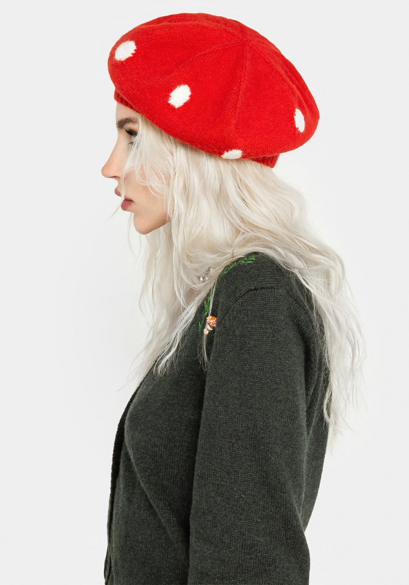 Disturbia Fly Agaric Mushroom Beret | GJ1672940