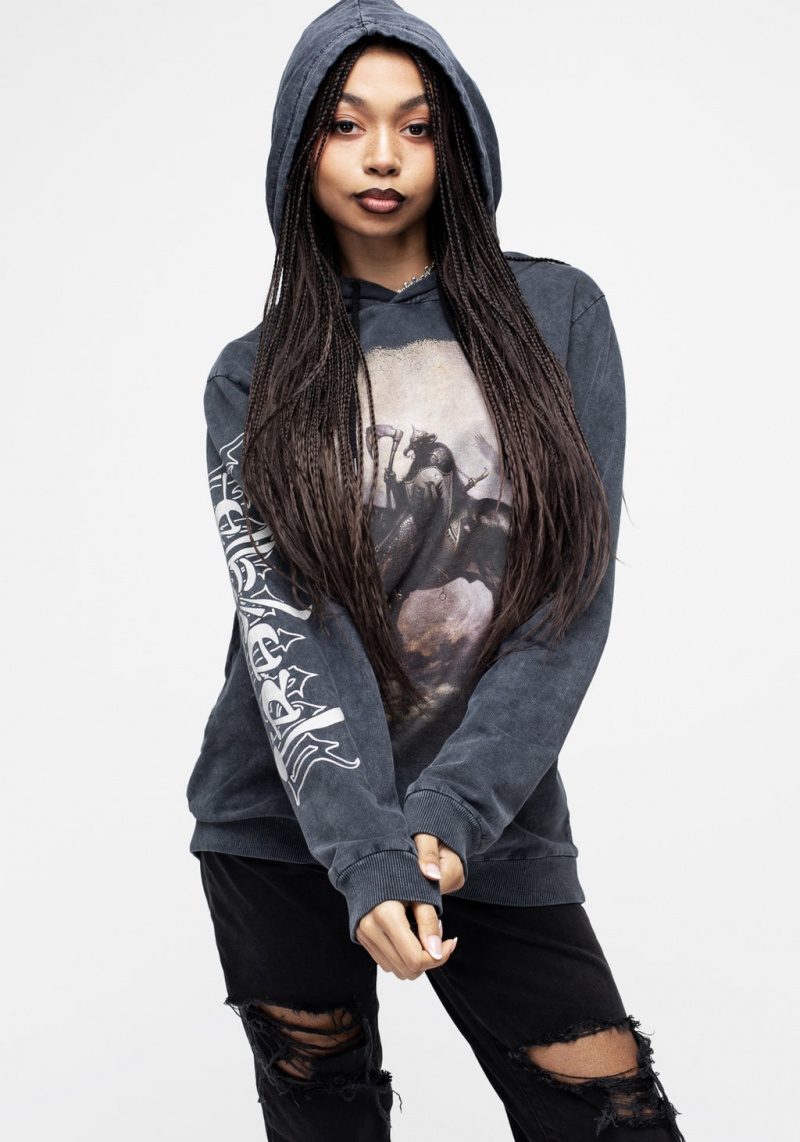 Disturbia Frazetta Death Dealer 1 Hoody | YX9205736