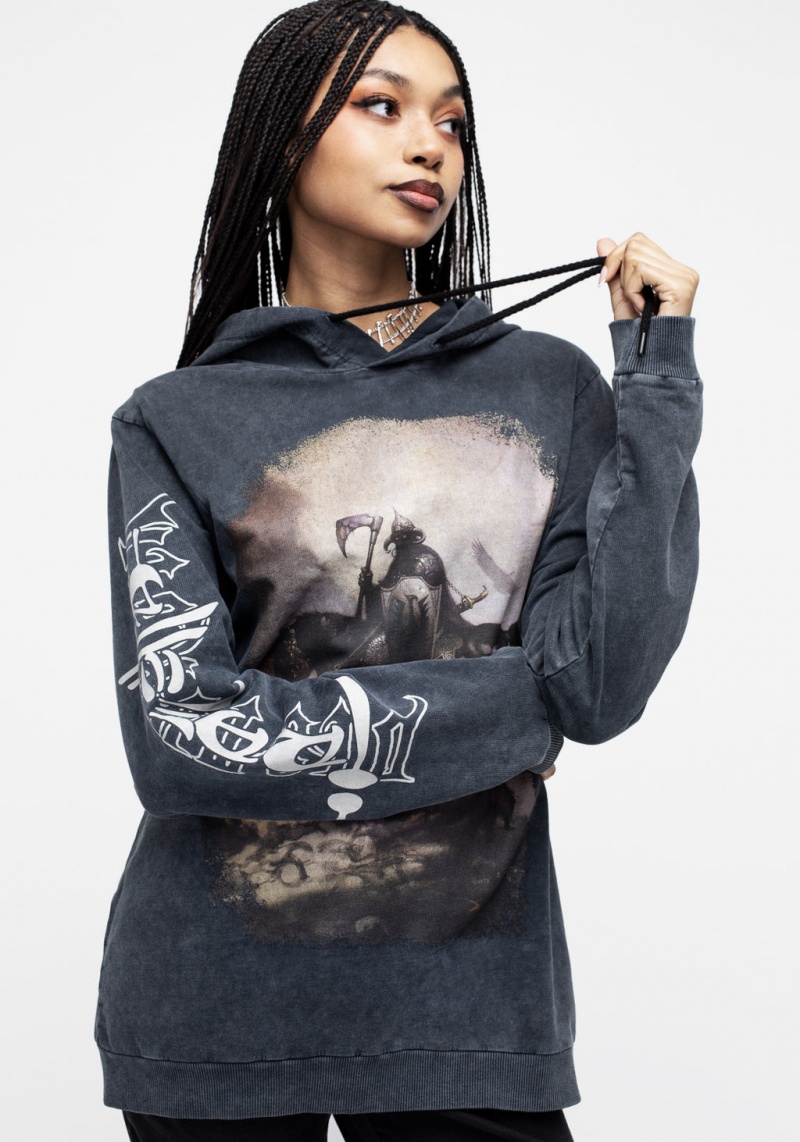 Disturbia Frazetta Death Dealer 1 Hoody | YX9205736