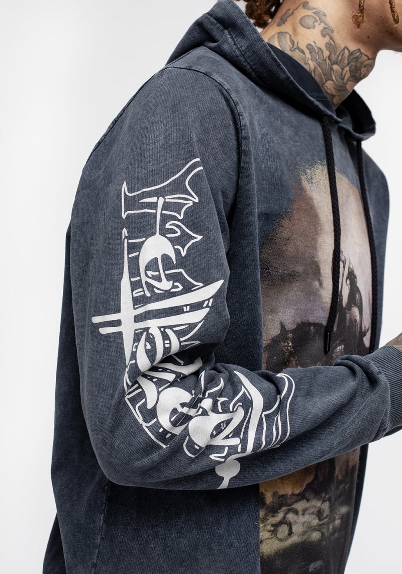 Disturbia Frazetta Death Dealer 1 Hoody | ZU0164325