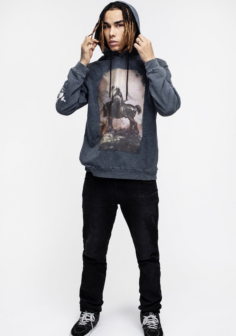 Disturbia Frazetta Death Dealer 1 Hoody | ZU0164325