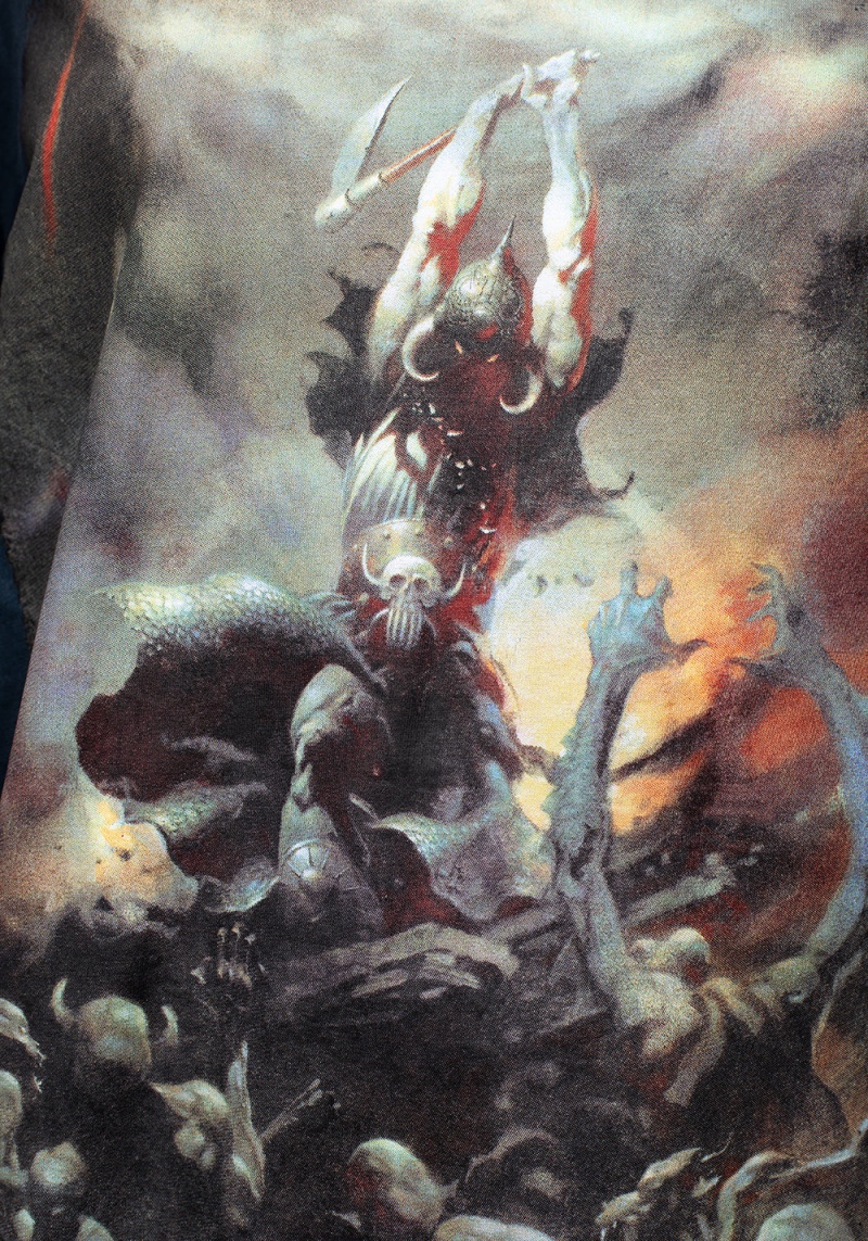 Disturbia Frazetta Death Dealer 2 Long Sleeve T-Shirt | CV2398561