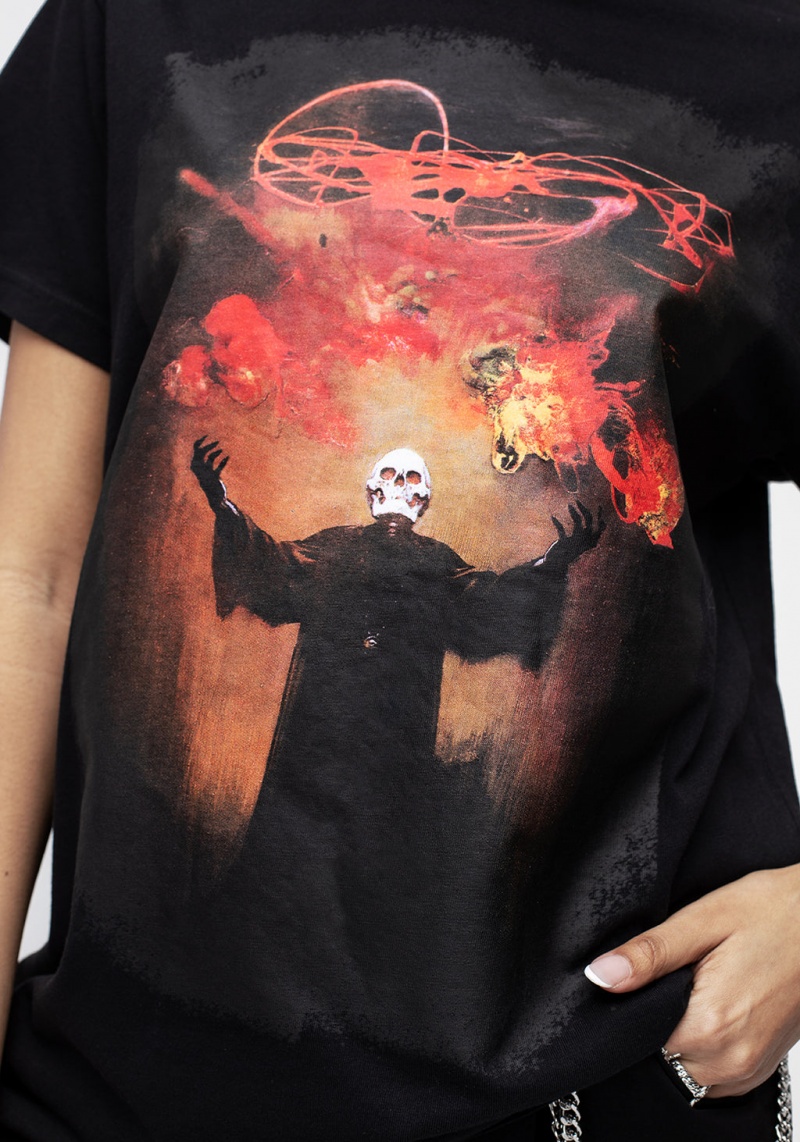 Disturbia Frazetta Devil's Generation Krátké Sleeve T-Shirt | SX6903854