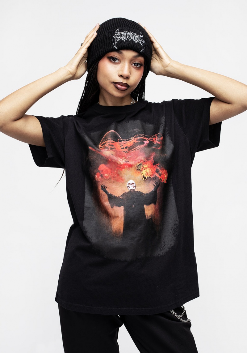 Disturbia Frazetta Devil's Generation Krátké Sleeve T-Shirt | SX6903854