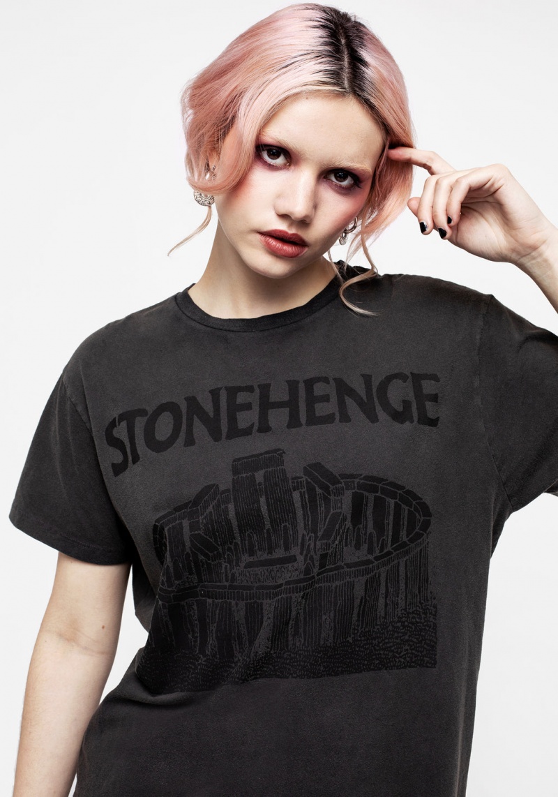 Disturbia Henge Krátké Sleeve T-shirt | WI6910837