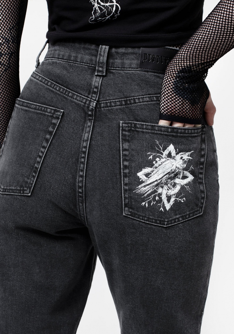 Disturbia Korun Riddick Washed Mom Jeans | NB6049371