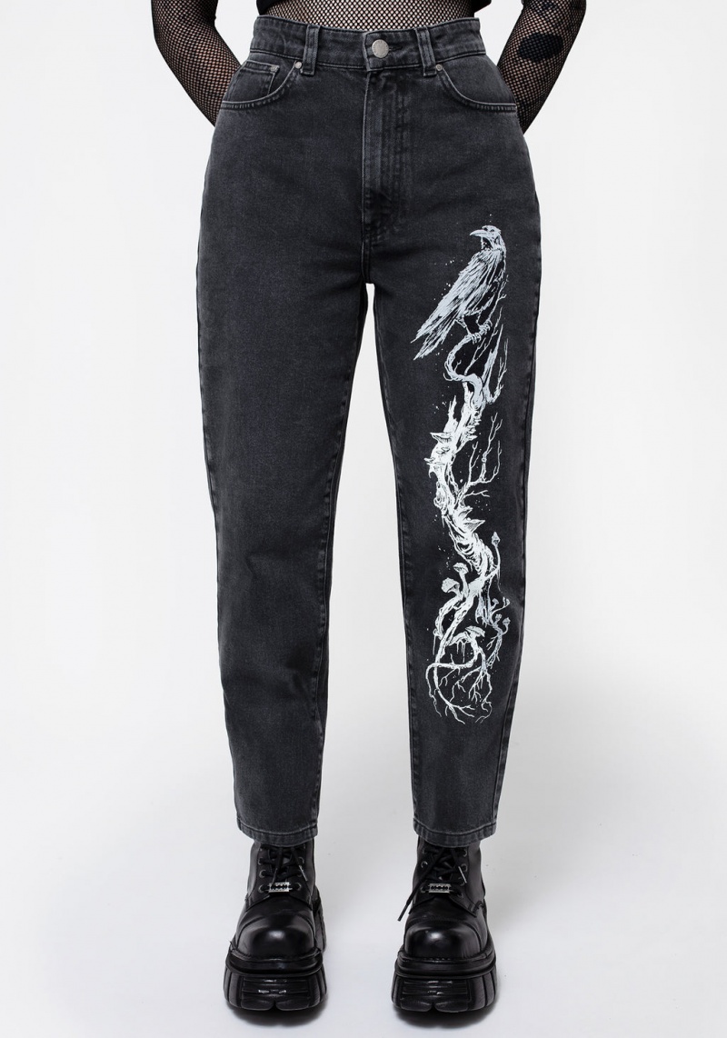 Disturbia Korun Riddick Washed Mom Jeans | NB6049371