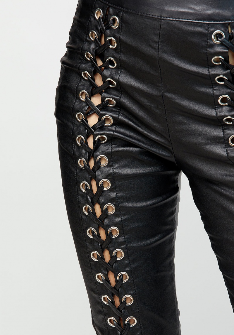 Disturbia Laced Leg Detail Bootcut Pants | YO7925163