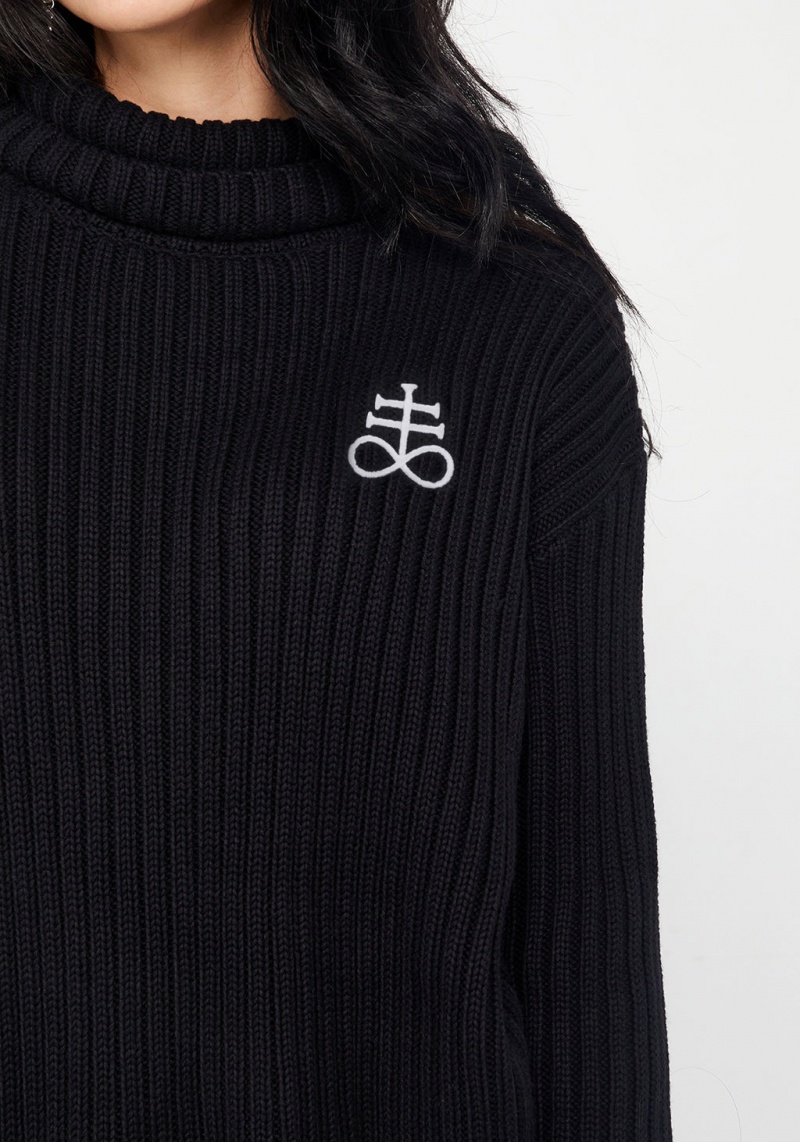 Disturbia Leviathan Funnel Neck Jumper | HX5021896