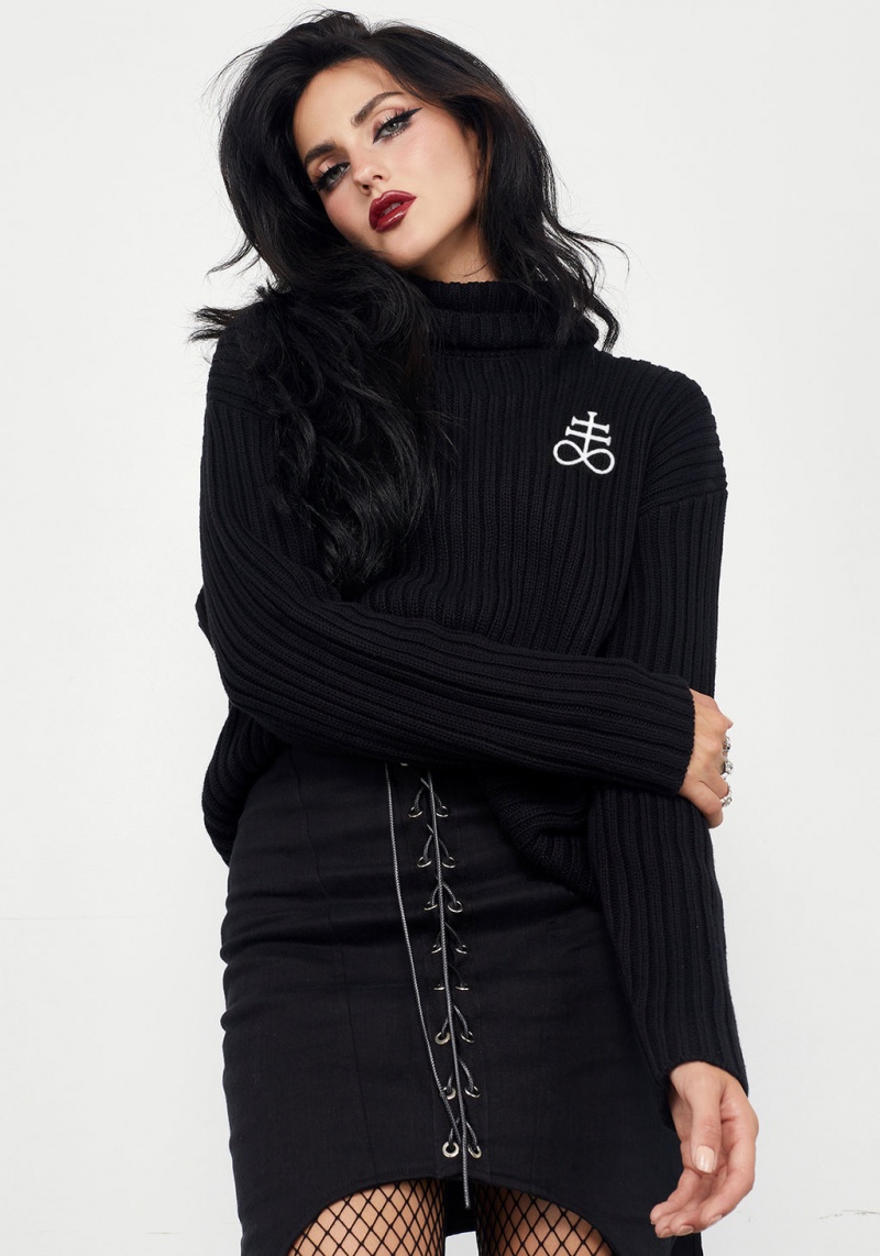 Disturbia Leviathan Funnel Neck Jumper | HX5021896