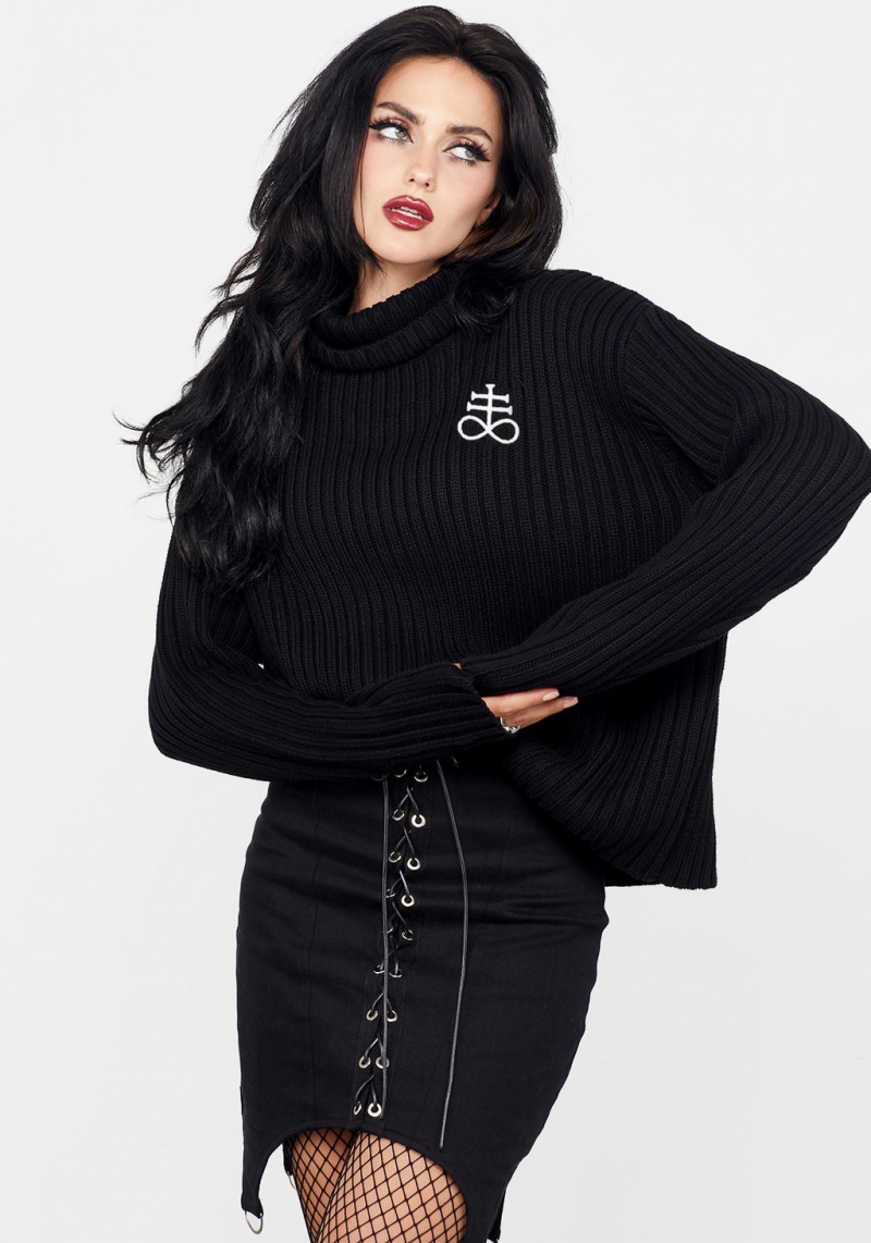 Disturbia Leviathan Funnel Neck Jumper | HX5021896