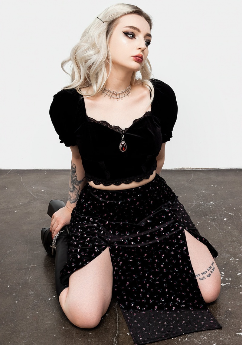 Disturbia Majesty Crop Top | TZ1254967