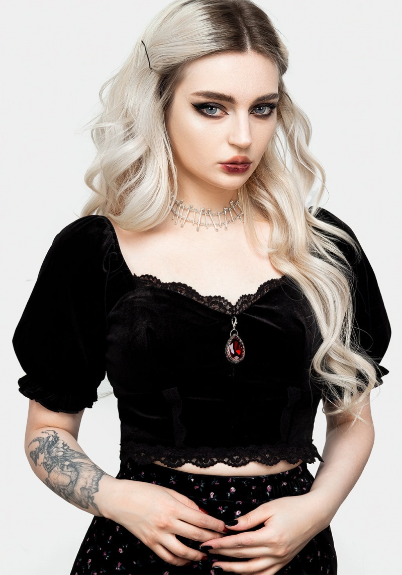 Disturbia Majesty Crop Top | TZ1254967