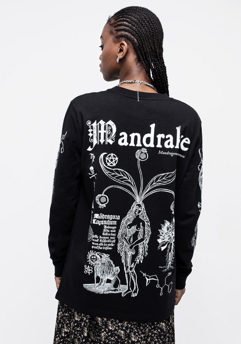 Disturbia Mandrake Long Sleeve Cuffed Tee | KC0236194